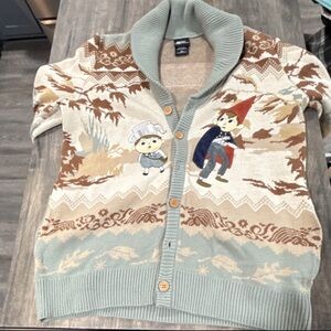 Over The Garden Wall Cardigan Sweater  Sleeve Green MD